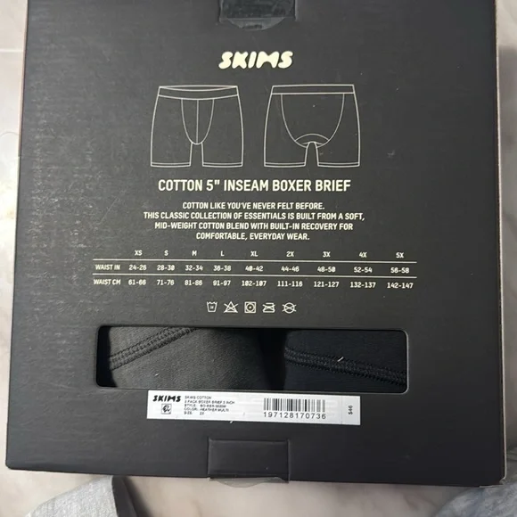 COPY - SKIMS Men's Boxer Briefs 3-Pack Modal Cotton Comfort 3" Inseam NEW IN BO… - Picture 2 of 5